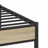 vidaXL Bedframe zonder matras hout sonoma eikenkleurig 150x200 cm