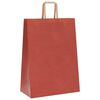 vidaXL Papieren zakken 50 st met hengsels 32x17x44 cm rood