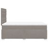 vidaXL Boxspring met matras stof taupe 120x200 cm