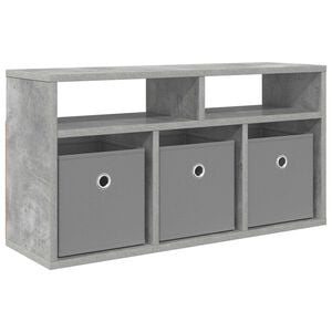 vidaXL Laagkast met lade Beton Grijs 72 x 22,5 x 38 cm
