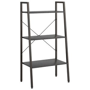 vidaXL Opbergmeubel met 3 lagen 56x35x108 cm zwart