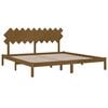 vidaXL Bedframe massief hout honingbruin 200x200 cm