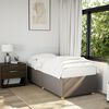 vidaXL Bedframe zonder matras 90x190 cm stof taupe