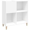 vidaXL Platenkast 84,5x38x89 cm bewerkt hout wit