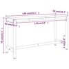 vidaXL Werkbankframe 140x50x79 cm metaal matzwart en matrood
