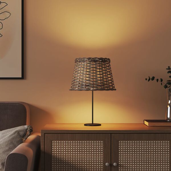 vidaXL Lampenkap &Oslash;25x17 cm wicker bruin