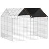 vidaXL Konijnenkooi Zilver 100 x 78 x 78 cm Gegalvaniseerd staal