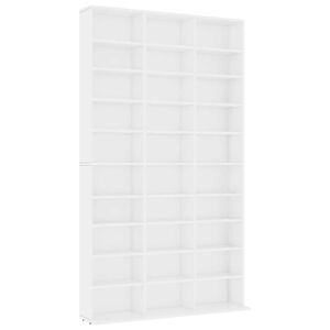 vidaXL Cd-kast 102x23x177,5 cm bewerkt hout wit
