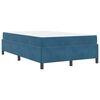 vidaXL Bedframe met matras Donkerblauw 120 x 200 cm Stof