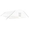 vidaXL Tuinkas met stalen frame 72 m&sup2; 12x6x2,85 m wit
