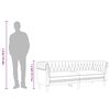 vidaXL Driezitsbank Chesterfield-stijl stof lichtgrijs