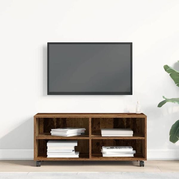 vidaXL TV-kast Bruin 90 x 35 x 40,5 cm Bewerkt hout