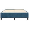 vidaXL Boxspring bed 140x190 cm fluweel donkerblauw