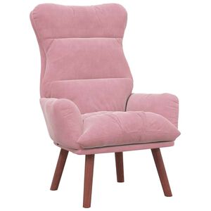 vidaXL Fauteuil Roze 69 x 74 x 93 cm Fluweel