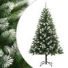 vidaXL Kunstkerstboom met scharnieren en sneeuw 150 cm