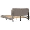 vidaXL Bedframe met LED zonder matras "Hvar" 140x200 cm stof taupe