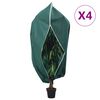 vidaXL Plantenhoezen met ritssluiting 4 st 70 g/m&sup2; 3,14x2,5 m