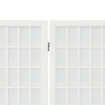vidaXL Kamerscherm inklapbaar 3 panelen Japanse stijl 120x170 cm wit