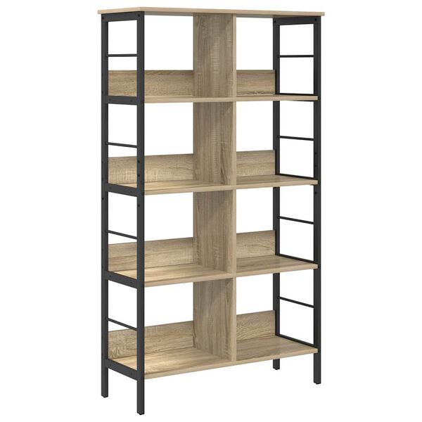 vidaXL Boekenkast Sonoma Eiken 82 x 32 x 144,5 cm Bewerkt hout
