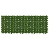 vidaXL Balkonscherm met bladeren Groen 200 x 75 cm