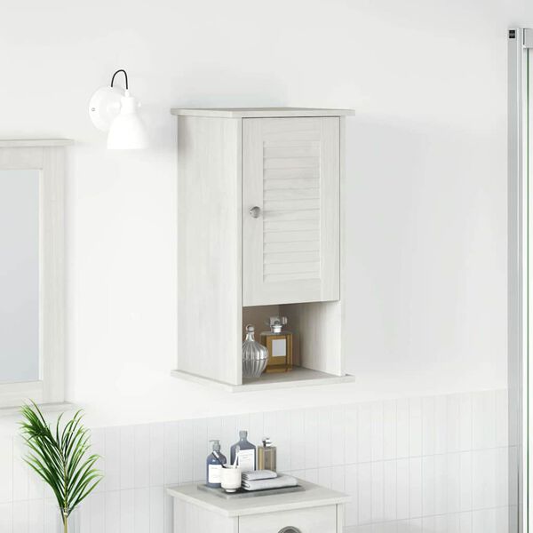 vidaXL Badkamerkast met plank VIGO Wit en Antiek Wit 37 x 34 x 71,5 cm
