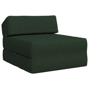 vidaXL Vouwbare Bankbed Donkergroen 60 x 70 x 41 cm Stof