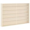 vidaXL Muurdisplaykast met plank Beige 80 x 8,5 x 54 cm Multiplex