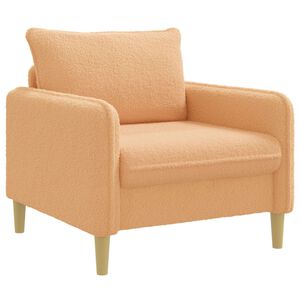 vidaXL XL fauteuil Beige Boucl&eacute;