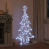 vidaXL Kerstboom met 160 LED Koudwit 151 cm Acryl