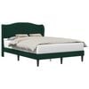 vidaXL Bedframe met hoofdeinde Donkergroen 120 x 190 cm Fluweel