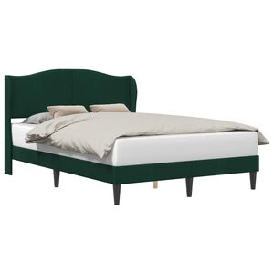 vidaXL Bedframe met hoofdeinde Donkergroen 120 x 190 cm Fluweel
