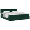 vidaXL Ottoman bed met matras 180x200 cm fluweel donkergroen