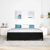vidaXL Boxspringbed met matras Zwart 180 x 210 cm Stof