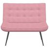 vidaXL Bankje 110x74x84 cm fluweel roze