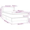 vidaXL Boxspring met matras kunstleer grijs 100x200 cm