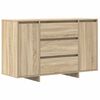 vidaXL Dressoir Sonoma Eiken 120 x 41 x 75 cm Bewerkt hout