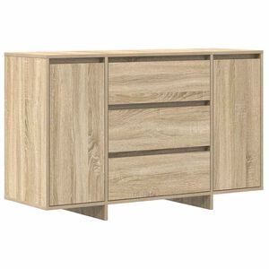 vidaXL Dressoir Sonoma Eiken 120 x 41 x 75 cm Bewerkt hout