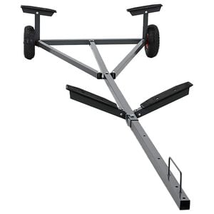 vidaXL Boottrailer Zilver 302 x 107 x 42 cm Staal