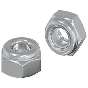 vidaXL Moer 2 st zilver M6 x 10 mm IJzer