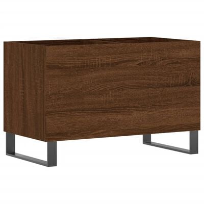 vidaXL Platenkast 74,5x38x48 cm bewerkt hout bruin eikenkleur