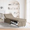 vidaXL Slaapbank Taupe 194 x 67 x 82 cm Microvezel