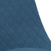 vidaXL Eetkamerstoelen draaibaar 6 st fluweel blauw