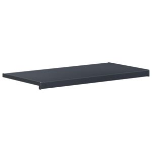vidaXL Raamsokkel Antraciet met houten nerf 100 x 45 x 4,5 cm PVC