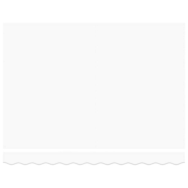 vidaXL Inklapbaar Zonnescherm Wit 300 x 250 cm Stof en Metaal