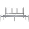 vidaXL Bedframe metaal grijs 180x200 cm