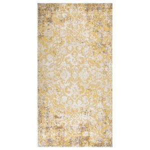 vidaXL Buitenkleed platgeweven 80x150 cm geel