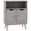 vidaXL Dressoir 60x30x72 cm bewerkt hout betongrijs