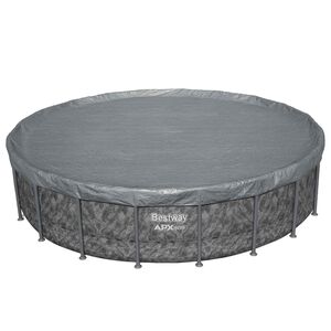 Bestway Zwembadcover &Oslash;4,27 m Rond Polyester Grijs