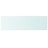 vidaXL Wandschap transparant 100x30 cm glas
