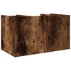 vidaXL Bureau organiser 44,5x24x25 cm bewerkt hout gerookt eikenkleur